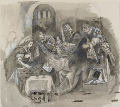 स्कुओला ग्रांडे डी सैन रोक्को में टिंटोरेटो की खतना का चित्रण, अगस्त 1869 द्वारा जॉन रस्किन