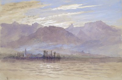 वसंत में सुबह, उत्तर-पूर्वी हवा के साथ, वेवे में, मई - जून 1849 या 1 मई 1869 द्वारा जॉन रस्किन