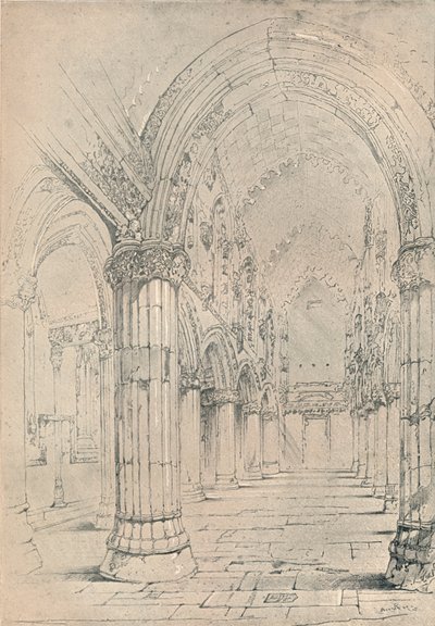 रोजलिन चैपल, 1838 द्वारा जॉन रस्किन