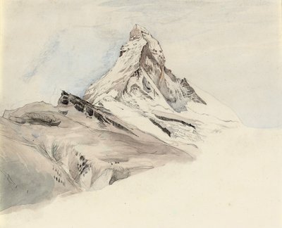 द मैटरहॉर्न, स्विट्जरलैंड, पूर्वोत्तर से, 1849 द्वारा John Ruskin