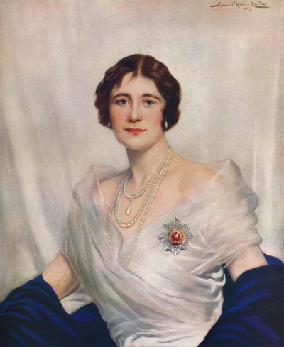 महामहिम महारानी एलिजाबेथ, 1937 द्वारा जॉन सेंट हेलियर लैंडर