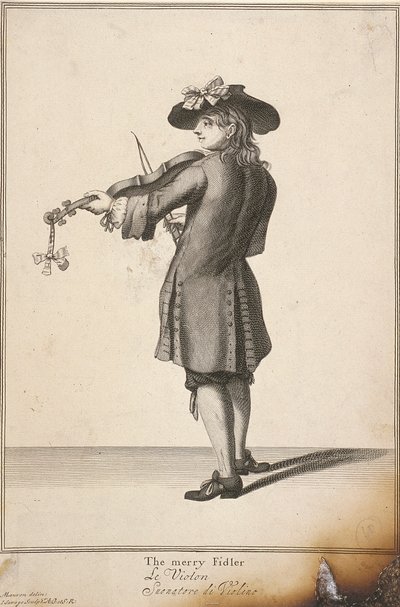 द मीरा फिडलर, क्रीज़ ऑफ़ लंदन, c1688 द्वारा जॉन सैवेज
