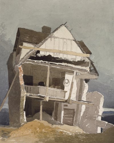 एक बर्बाद घर, 19 वीं सदी द्वारा जॉन बेच Cotman