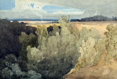 ग्रेटा पर ब्रिग्नॉल बैंक्स (पेंसिल और वॉटरकलर) द्वारा जॉन बेच Cotman