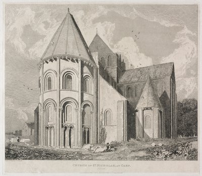 सेंट निकोलस का चर्च, कान में। द्वारा जॉन बेच Cotman