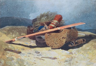 फिश स्वाइल एंड रूडर, 1809 (पेंसिल, पेपर पर wc) द्वारा जॉन बेच Cotman