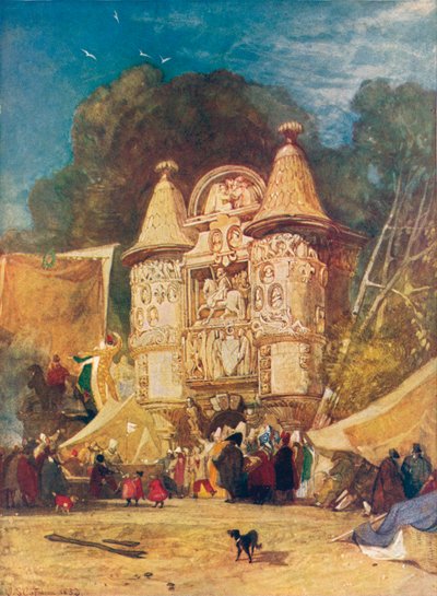 गेटवे ऑफ़ द एबे ऑमले, नॉर्मंडी, 1832 द्वारा जॉन बेच Cotman