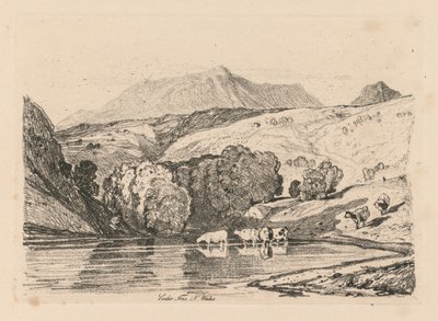 अध्ययन मुक्त प्लेट 15 में गिरावट है आईरिस, उत्तर वेल्स, 1838 कर रहे हैं। द्वारा जॉन बेच Cotman