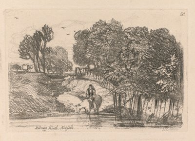 अध्ययन मुक्त प्लेट 20, Felbrigg हीथ, नोरफोक, 1838 कर रहे हैं। द्वारा जॉन बेच Cotman