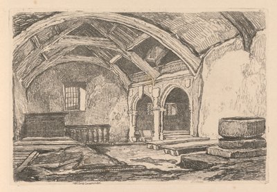 अध्ययन मुक्त प्लेट 42, केपेल Carrig, vonshire, 1838 कर रहे हैं। द्वारा जॉन बेच Cotman