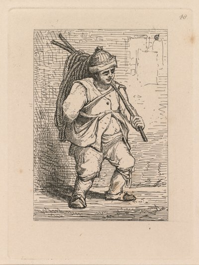 अध्ययन मुक्त प्लेट 48, एक अध्ययन, 1838 कर रहे हैं। द्वारा जॉन बेच Cotman