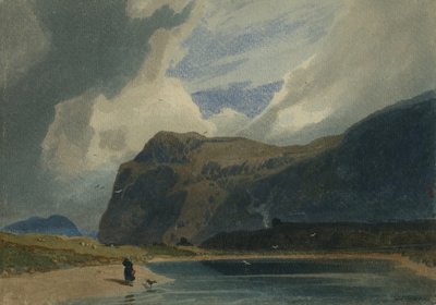 वेल्स में माउंटेन सीन, 1810 (wc पेपर) द्वारा जॉन बेच Cotman