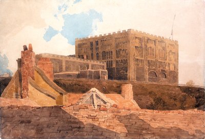 नॉर्विच महल, c.1808-9 (कागज पर wc) द्वारा जॉन बेच Cotman