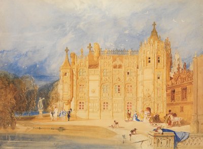 अभय हाउस, सेंट का अभय ओएन, रूएन, 1824-31। द्वारा जॉन बेच Cotman