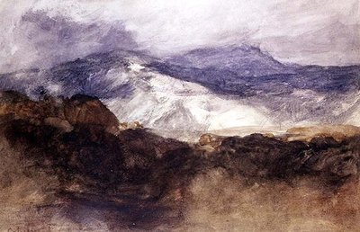 वेल्श पर्वत (कागज पर जल रंग) द्वारा जॉन बेच Cotman