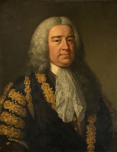 आरटी का पोर्ट्रेट। माननीय। हेनरी पेलहम 1694-1754। द्वारा जॉन शेकलटन