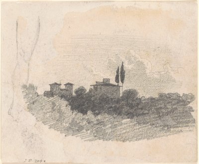 इतालवी विला [रेक्टो], 1870-1872। द्वारा जॉन सिंगर सार्जेंट