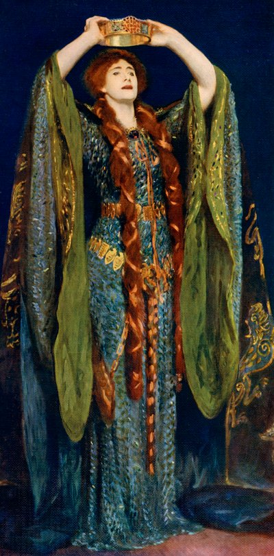 1906, 1912 में लेडी मैकबेथ के रूप में मिस एलेन टेरी। द्वारा John Singer Sargent