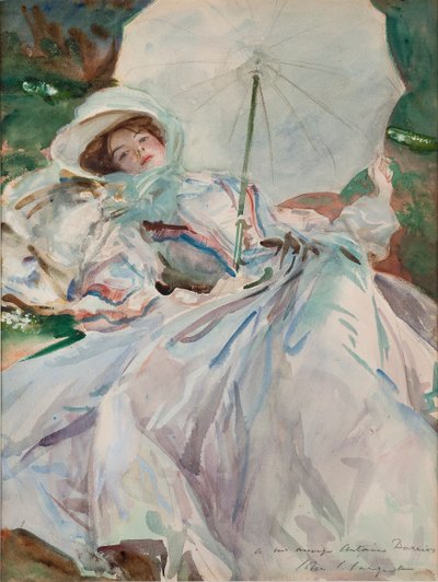द लेडी विथ अम्ब्रेला, 1911। द्वारा John Singer Sargent