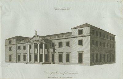 चिलिंगटन हॉल: उत्कीर्णन, 1789 द्वारा जॉन सोएन