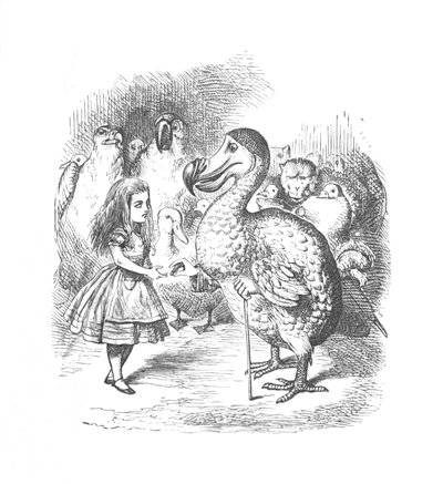 ऐलिस और डोडो, 1889 द्वारा जॉन टेनिएल