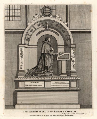 मंदिर चर्च में वकील रिचर्ड मार्टिन, लंदन के रिकॉर्डर (1570-1618) को स्मारक द्वारा जॉन थॉमस स्मिथ
