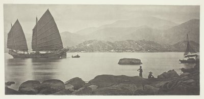 एक कैंटन ट्रेडिंग जंक, सी। 1868. द्वारा जॉन थॉमसन