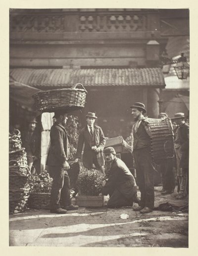 कोवेंट गार्डन मजदूर, 1881। द्वारा जॉन थॉमसन