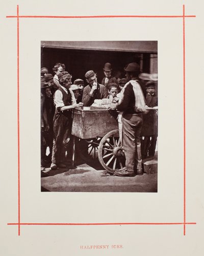 हाफपनी आइस, 1877। द्वारा जॉन थॉमसन