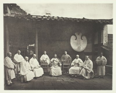 मठाधीश और कुषाण के भिक्षु, सी। 1868. द्वारा जॉन थॉमसन