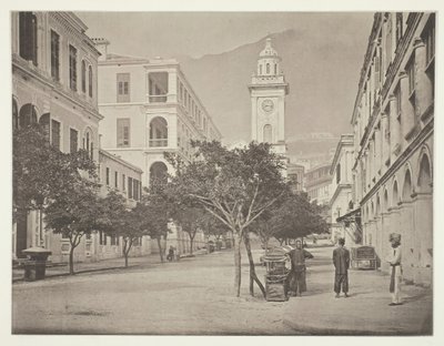 क्लॉक-टॉवर, हांगकांग, सी। 1868. द्वारा जॉन थॉमसन