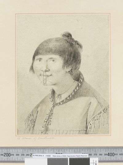 F.29 ऊनाश्का की एक महिला, c.1773-84 (जल रंग) द्वारा जॉन वेबर