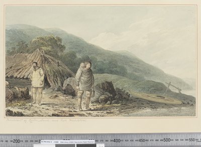 F.33 नॉर्टन साउंड एंड देयर हैबिटेशन के निवासी, c.1773-84 (वाटरकलर) द्वारा जॉन वेबर