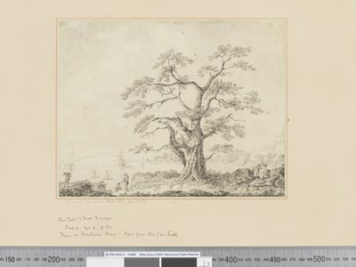 F.44 समुद्र के किनारे का दृश्य, बीच में बड़ा पेड़, c.1783-84 द्वारा जॉन वेबर