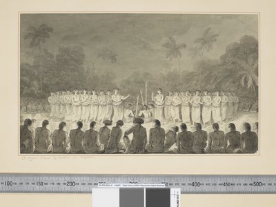 F.6 हापी में महिलाओं द्वारा एक रात का नृत्य, c.1773-84 (वाटरकलर) द्वारा जॉन वेबर