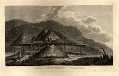 कामचटका में ग्रीष्मकालीन और शीतकालीन आवास यात्रा से प्रशांत महासागर तक, 1785 द्वारा जॉन वेबर