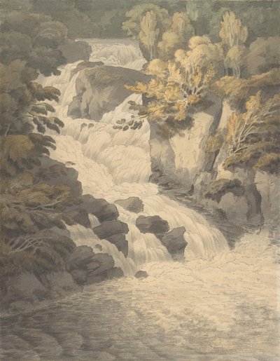 30 जून, 1791 को इनवरारे स्कॉटलैंड में ऐरे का कास्केड। द्वारा जॉन व्हाइट एबॉट
