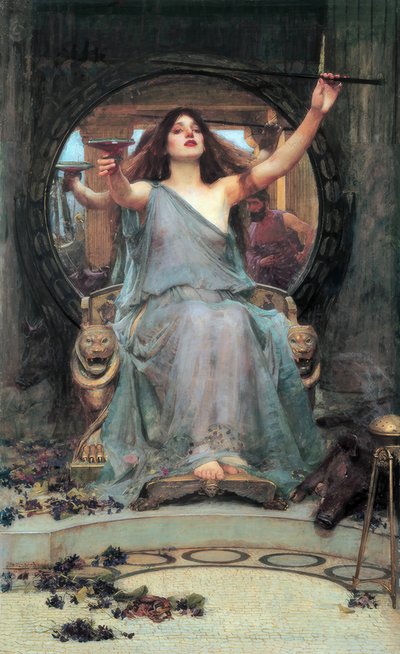 Circe ने ओडीसियस को कप की पेशकश की द्वारा John William Waterhouse