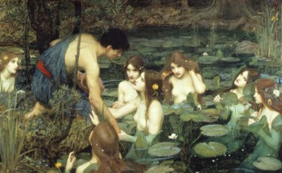 हिमालय और अप्सराएँ द्वारा John William Waterhouse