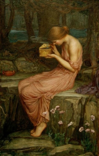 गोल्डन बॉक्स खोलना मानस द्वारा John William Waterhouse
