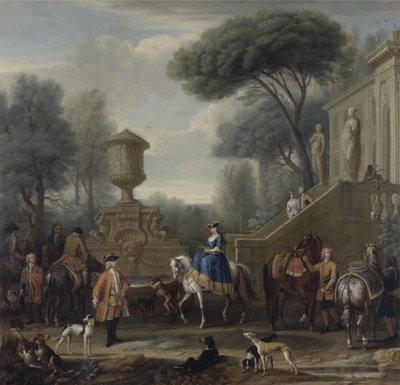 हंट की तैयारी, c.1740-50 (कैनवास पर तेल) द्वारा जॉन वॉटन