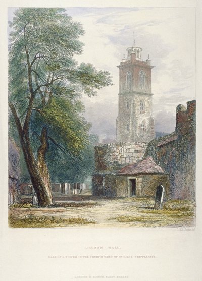 चर्च ऑफ सेंट जाइल्स विदाउट क्रिप्पलगेट, सिटी ऑफ लंदन, 1851 द्वारा जॉन व्येकहम आर्चर