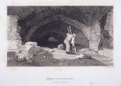 फ्लीट रिवर, लंदन, 1851 द्वारा जॉन व्येकहम आर्चर