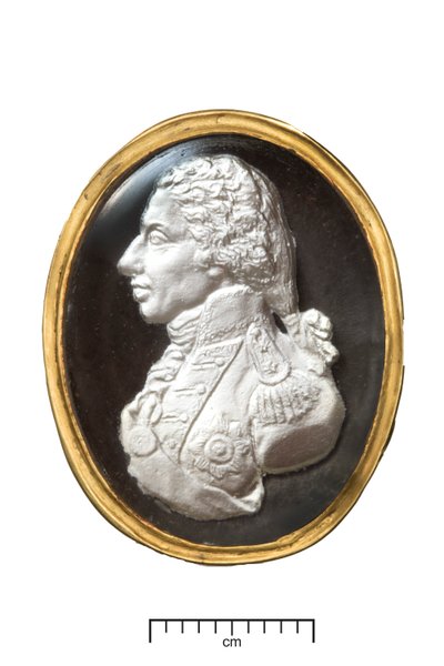 एडमिरल लॉर्ड नेल्सन गोल्ड रिंग, c.1820 (सोना और सल्फाइड) द्वारा दे वरे के बाद जॉन