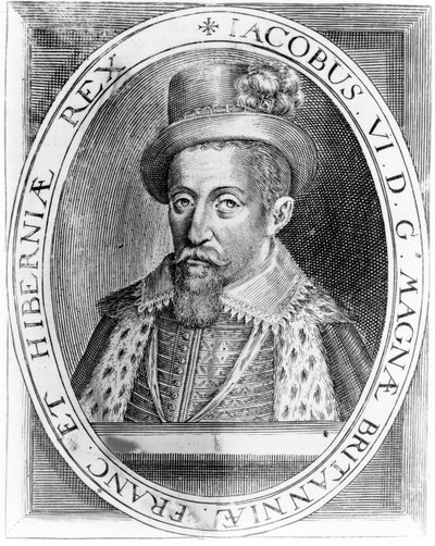 स्कॉटलैंड के जेम्स VI, एच। जैकोस्पेन द्वारा प्रकाशित, 1618 द्वारा जॉन डी क्रिट्ज