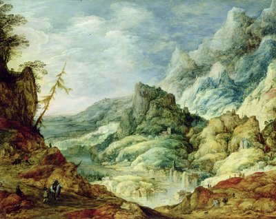 अल्पाइन लैंडस्केप, c.1620 द्वारा Joos or Josse de Momper