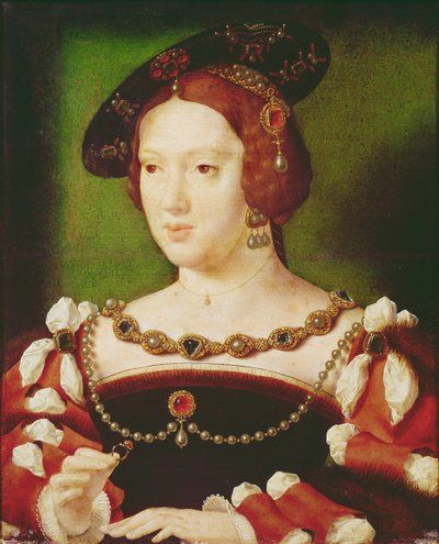 हैप्सबर्ग के एलेनोर का पोर्ट्रेट (1498-1558) द्वारा Joos van Cleve