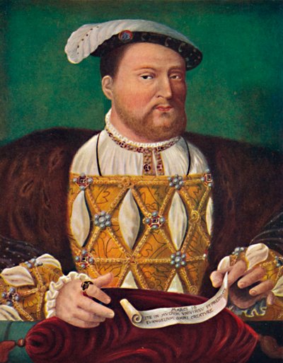 हेनरी VIII हैम्पटन कोर्ट पैलेस का पोर्ट्रेट, c1530, 1903 द्वारा जोस वैन क्लीव