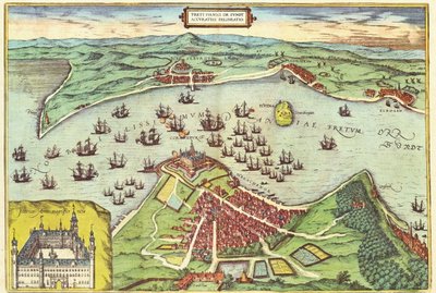 Elsinore, डेनमार्क, दुनिया से ब्राउन द्वारा (1541-1622) और फ़्रैंस होगेनबर्ग (1535-1590), c.1572 द्वारा जोरिस हॉफनागल