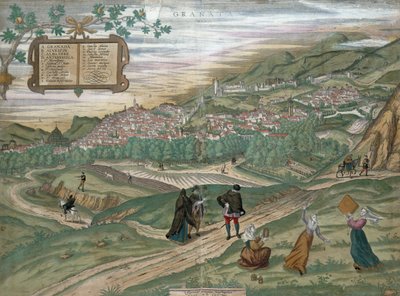 ग्रेगडा का नक्शा, &39;Civitates Orbis Terrarum&39; से, खंड I नंबर 4, जॉर्ज ब्रौन (1541-1622) और फ्रैंस होजनबर्ग (1535-90), 1565 द्वारा जोरिस हॉफनागल